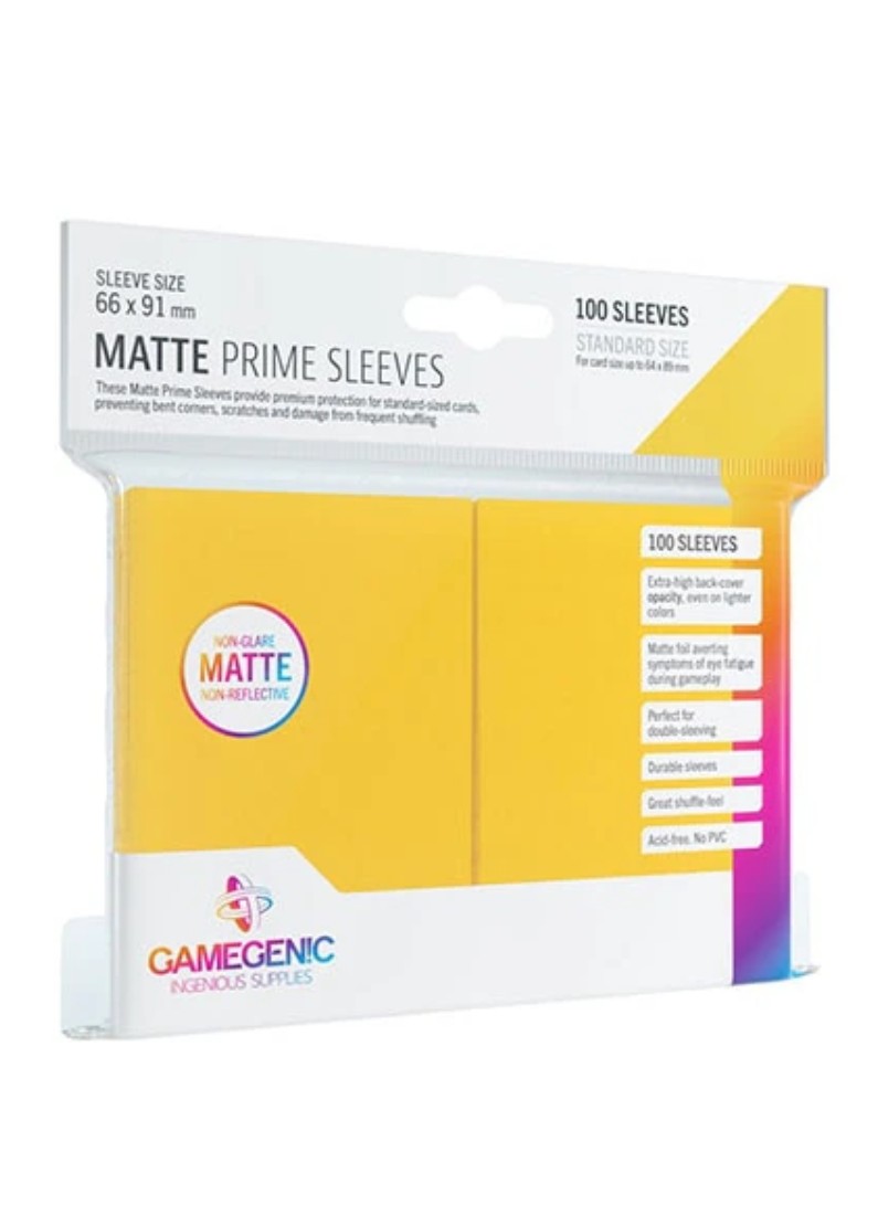 Gamegenic: Matte Prime Sleeves - Prime Amarelo